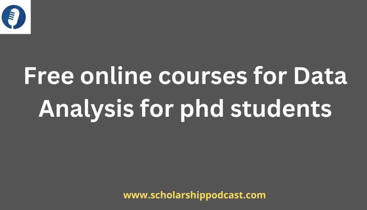 Free online courses for data analysis